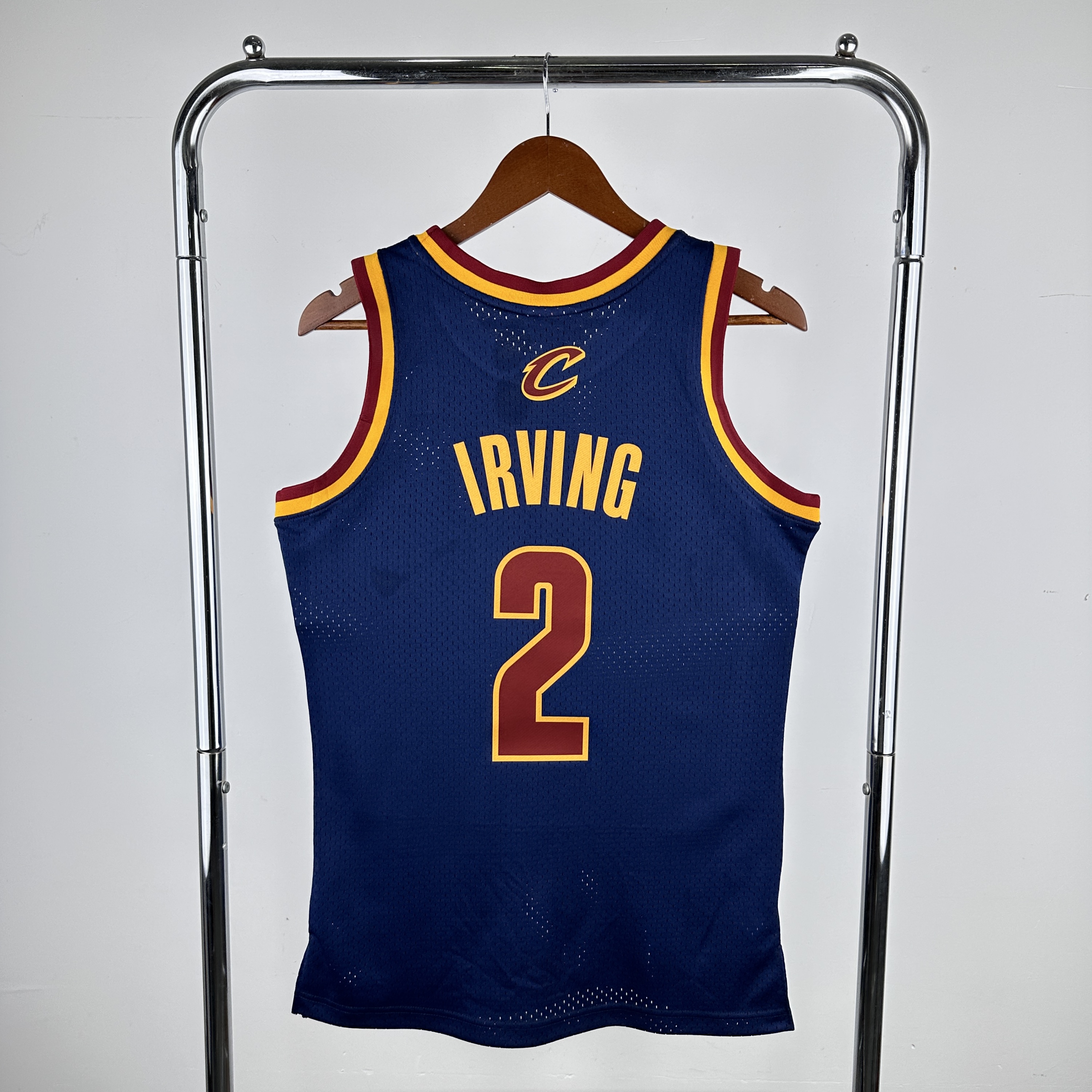 Men Cleveland Cavaliers #2 Irving Blue Throwback 2024 NBA Jersey->charlotte hornets->NBA Jersey
